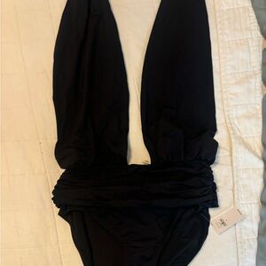 Banana Republic black one piece bathing suit. NEW WITH TAGS.